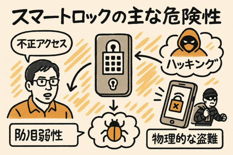 スマートロックの主な危険性